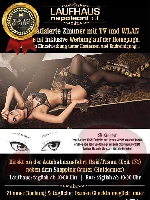  Zimmervermietung-Laufhaus Napoleonhof   in Oberösterreich  / Haid/Ansfelden , Wiener Strae 33  